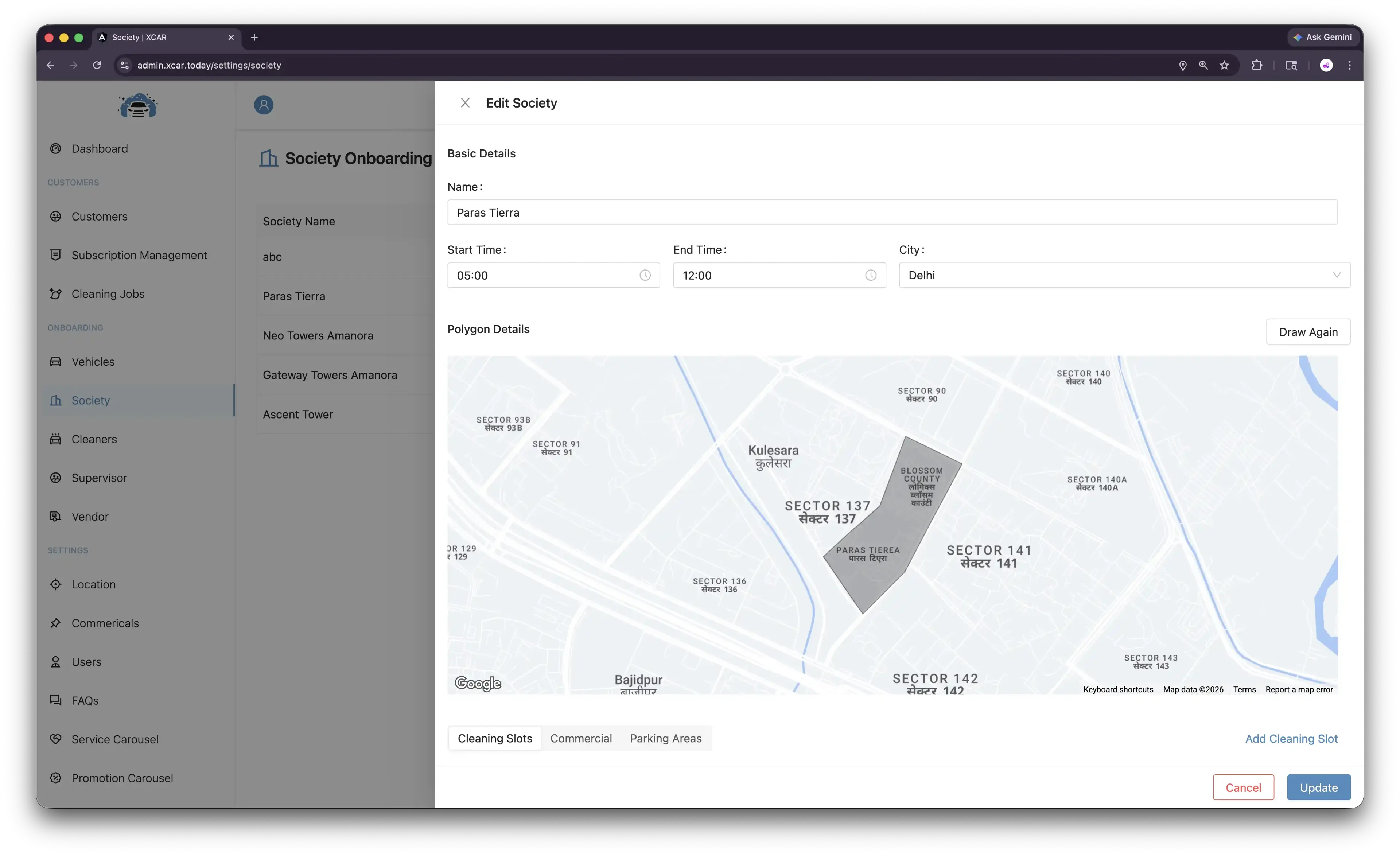 xCar Dashboard