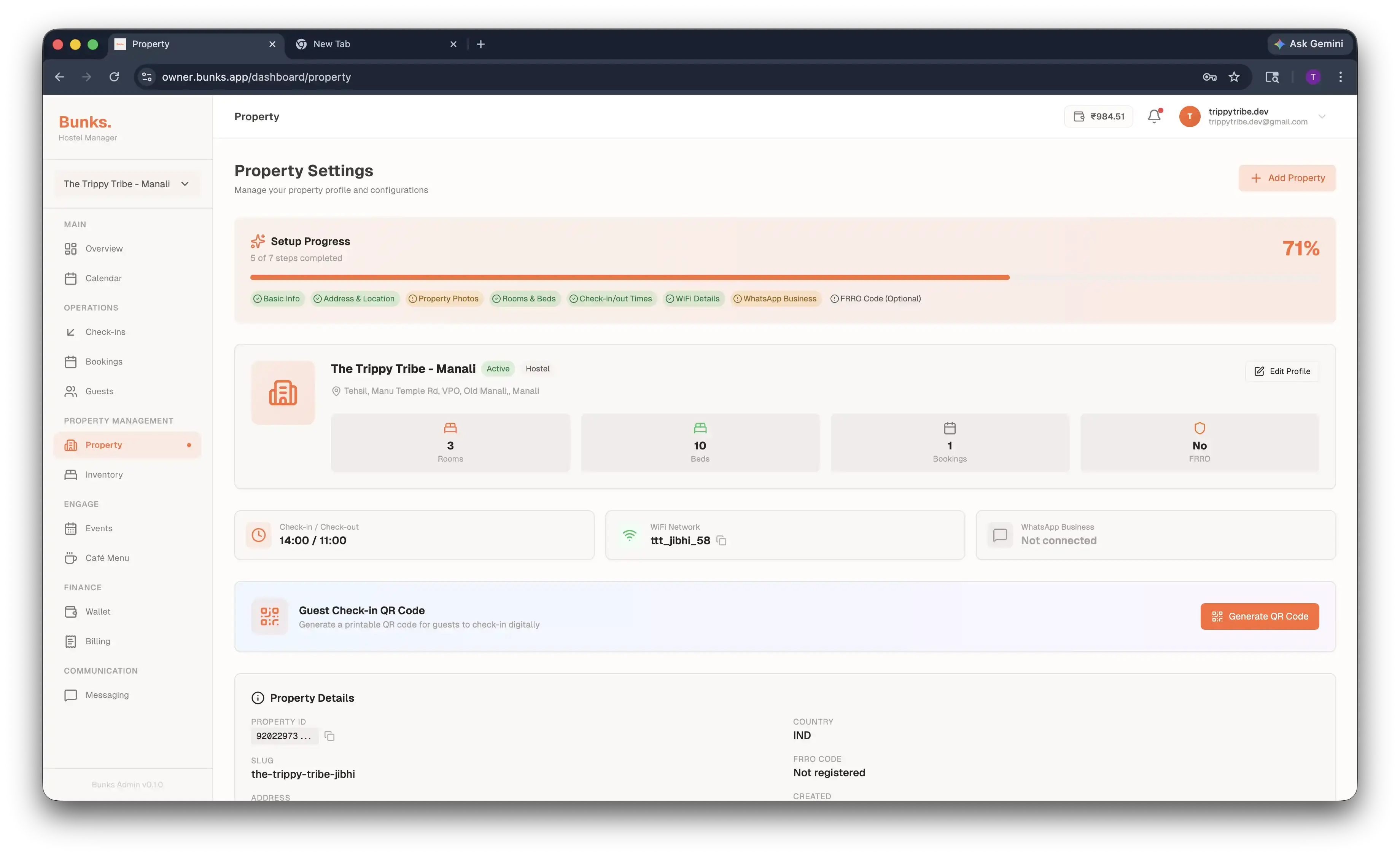 Bunks AI concierge